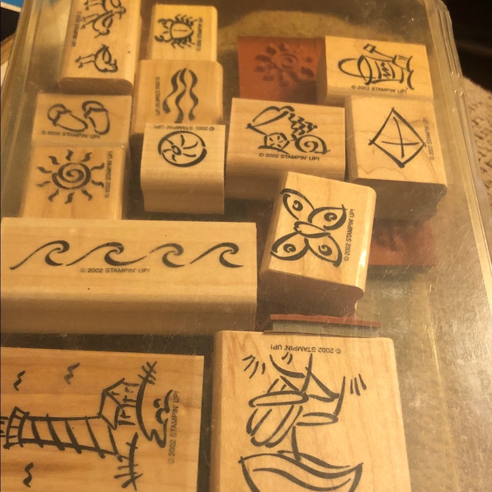 Stamping' Up! Nautical and Nature Wooden Stamp Set